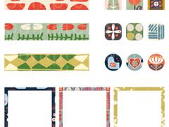 스칸디나비안 패턴 스티커 (3)