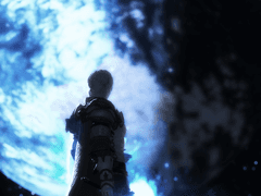 달에서 +불꽃축제 북극곰