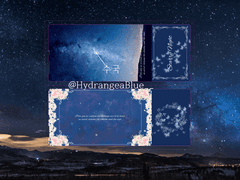 수국 티켓 디자인 커미션