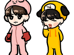 한입 지미니/정구기🐥 추가 스티커 도안 공유