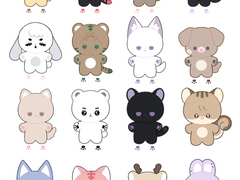 인형 도안 커미션