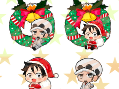 성탄절 원피스 키링 유료도안