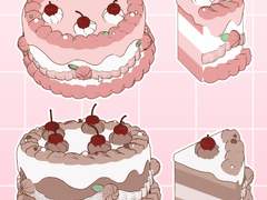 [3D] 🍰 딸기 케이크 & 초코 케이크