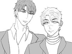 도준테오 흑백 낙서