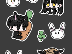 2023 검은 토끼의 해 유정서 스티커 배포