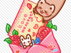 love message 협력 키링 도안