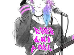 47. 분명 감성적인 노래 들으면서 그렸는데 록 안 들으면 뭐? 하고 기타로 내리칠 거 같다