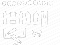 콘티 묘사 보조 소재 이미지