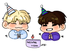 [방탄,세븐틴팬아트-태형,슈아]