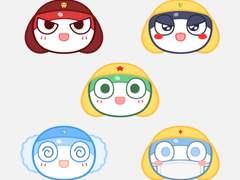 [유료배포] 케로로소대 얼굴 브러쉬