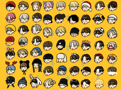 한입 지미니 머리 스티커도안