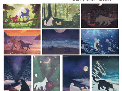 동물엽서 일러스트 (오마카세) 타입