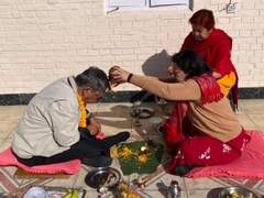 네팔 친구의 생일날에 있었던 힌두풍습의 생일 푸자(Puja)의식