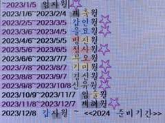 2023년, 모두에게 적용되는 사주 흐름을 알아보자 !(feat. 계묘년 사주 달력 원본)