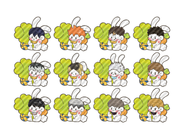 하이큐 행운토끼 키링 (백)