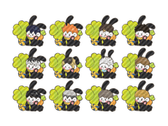 하이큐 행운토끼 키링 (흑)