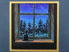 깜장야옹이 네꼬, 눈내리는 겨울 완전 싫어야옹~