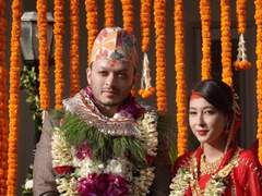 네팔 상류층 자제의 결혼식 풍경