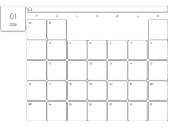 [굿노트 속지] 2023 . 01 다이어리