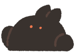 해피뉴이어! 검은 토끼의 해 깜토 스티커