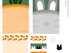 토끼 메모지 문구 굿노트 스티커