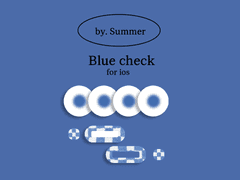블루 체크 테마 _ Blue Check theme