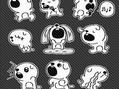 입큰강쥐 굿노트 스티커