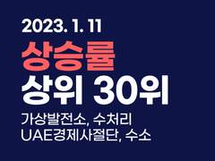 2023.01.11 [마감] 상승률 상위 30위