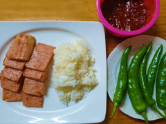 먹방 브베 - 으아~ 오랜만에 이 먹방 너무 좋아! 스팸부침과 아삭이고추 먹방