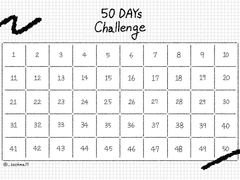 50 DAYs Challenge 표 배포