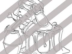 컬러링 시트 0002 : animal_dog_kid_bath