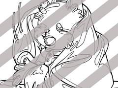 컬러링시트 0005 : animal_wakeup_rabbit_kid