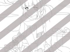 컬러링시트 0009 : character_girl_gift_winter_tears