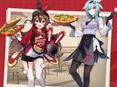 원신 × 피자헛 콜라보 만화