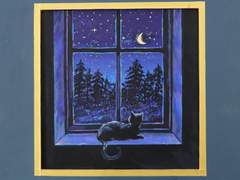 깜장야옹이 네꼬, 달빛 가득 별빛 총총 겨울밤 길어야옹~