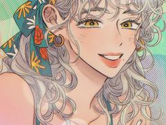 (슬롯x)여캐 only 포토카드st 일러스트 커미션(오마카세)