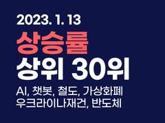 2023.01.13 [마감] 상승률 상위 30위