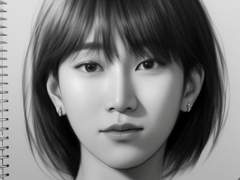 AI가 그린 여자 은광.