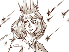 빛전 자캐+드림 낙서