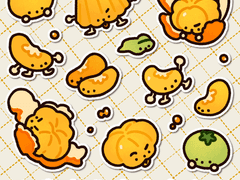 [굿노트] 새콤달콤 탱귤탱귤 스티커🍊