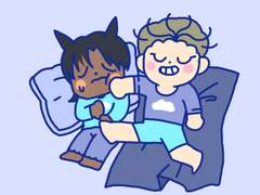 3등신 자는 꼬맹이들