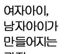 여자아이, 남자아이가 만들어지는 과정 처음