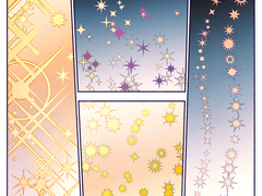 해와 별 데코브러시 2종