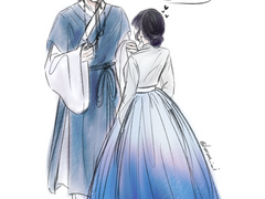 설날기념 한복입히기