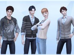 [심즈4] HQ에서 장르와 차원을 넘어 이동한 네 사람의 관찰일지 (1)