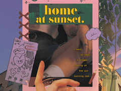 We arrived home at sunset. - 우리는 해 질 녘에 집에 도착했다.