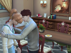 [심즈4] HQ에서 장르와 차원을 넘어 이동한 네 사람의 관찰일지 (2)