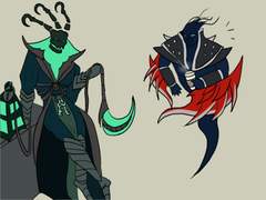 [릴레이 그리기 92,93번째]어떤 고통을 선사해 줄까?/혼자 남았구나...