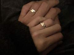 tied with two rings and a heart