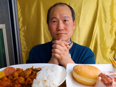 먹방 브베 - 편의점도시락, 생크림도넛, 뚜또코코딸기 먹방